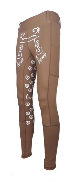 Reitleggings "Bavaria brown" mit High Grip